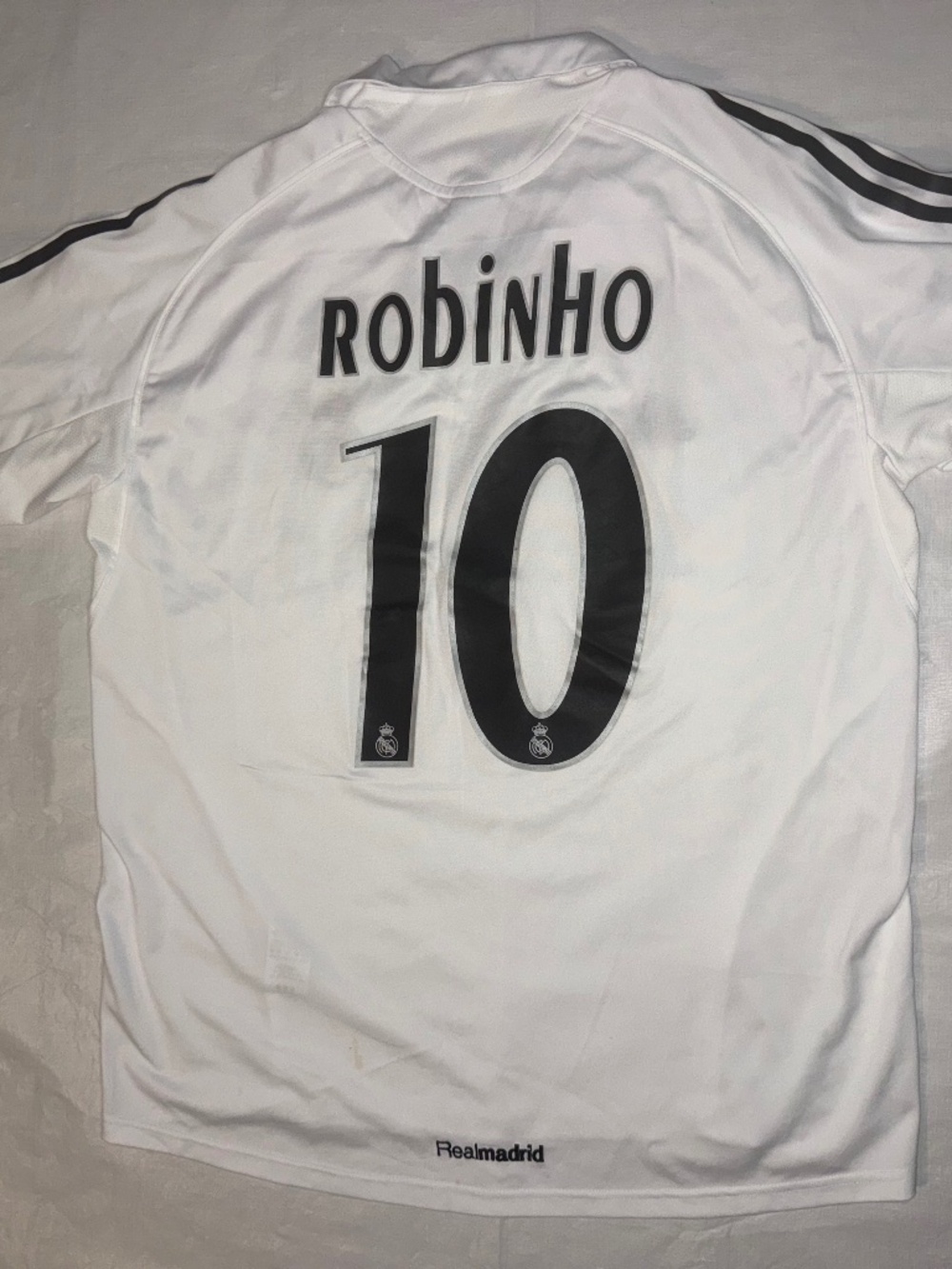 Adidas Real Madrid 2004/2005 Home Jersey Shirt #10 Robinho Size